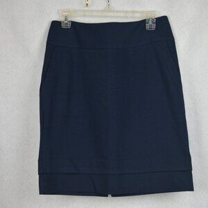 CAbi Style #5051 Lido Pencil Skirt Navy Blue Size 6